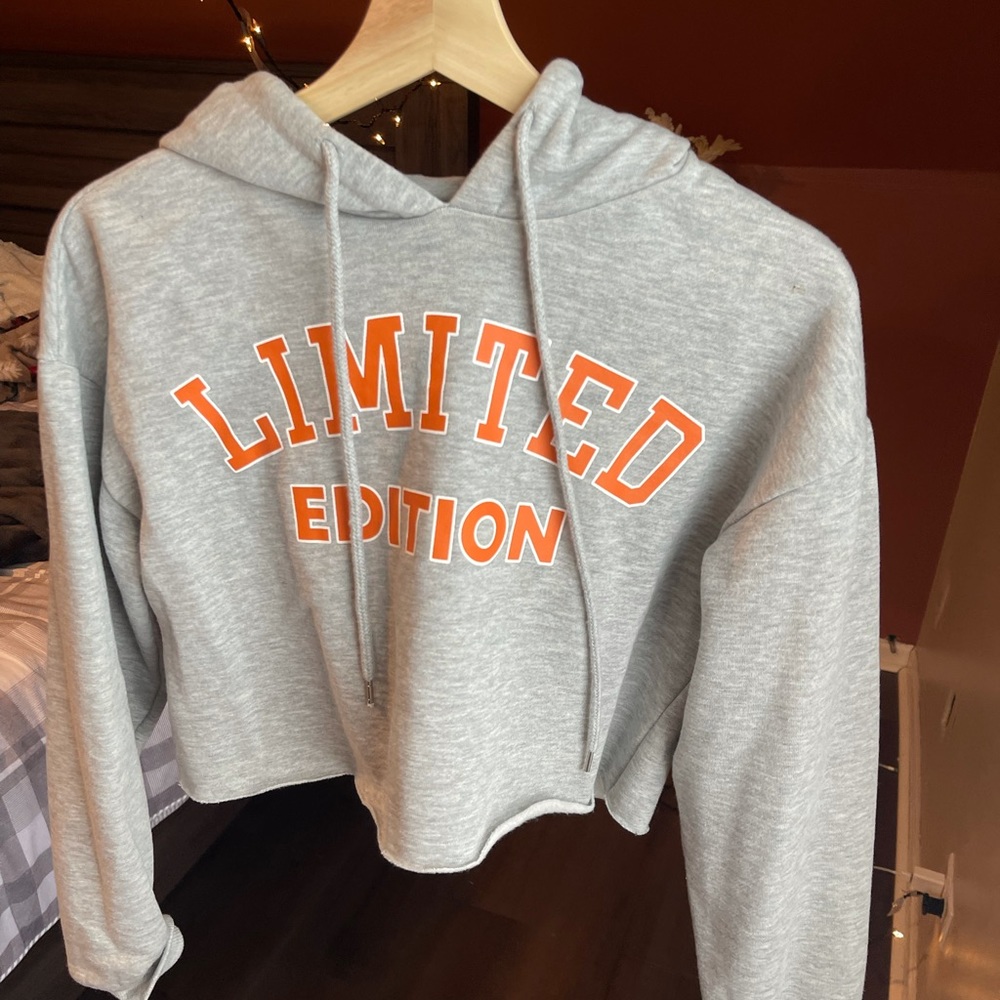 Limited edition cropped hoodie.